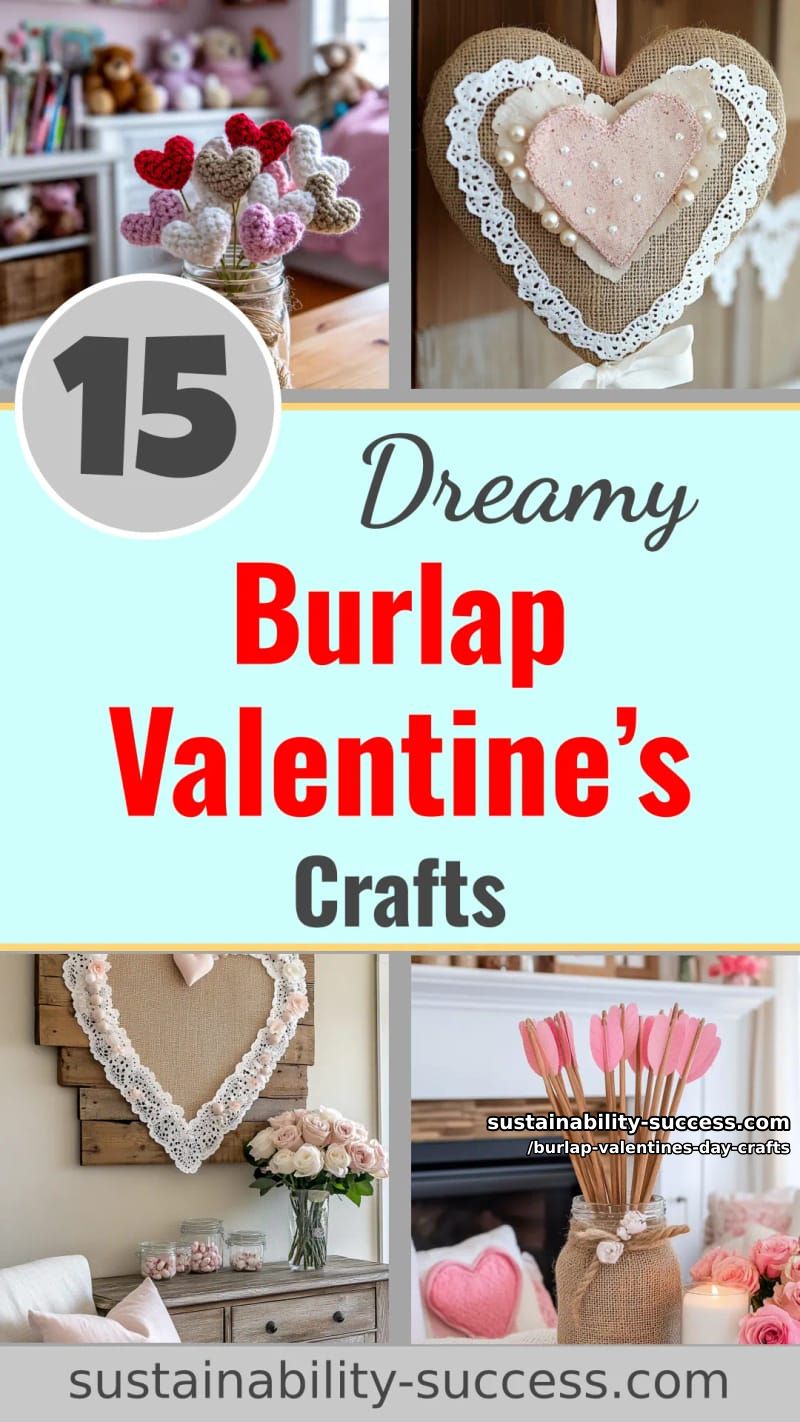 15 Dreamy Burlap Valentine’s Day Crafts You’ll Love 49 burlap valentines day crafts - Collage 48