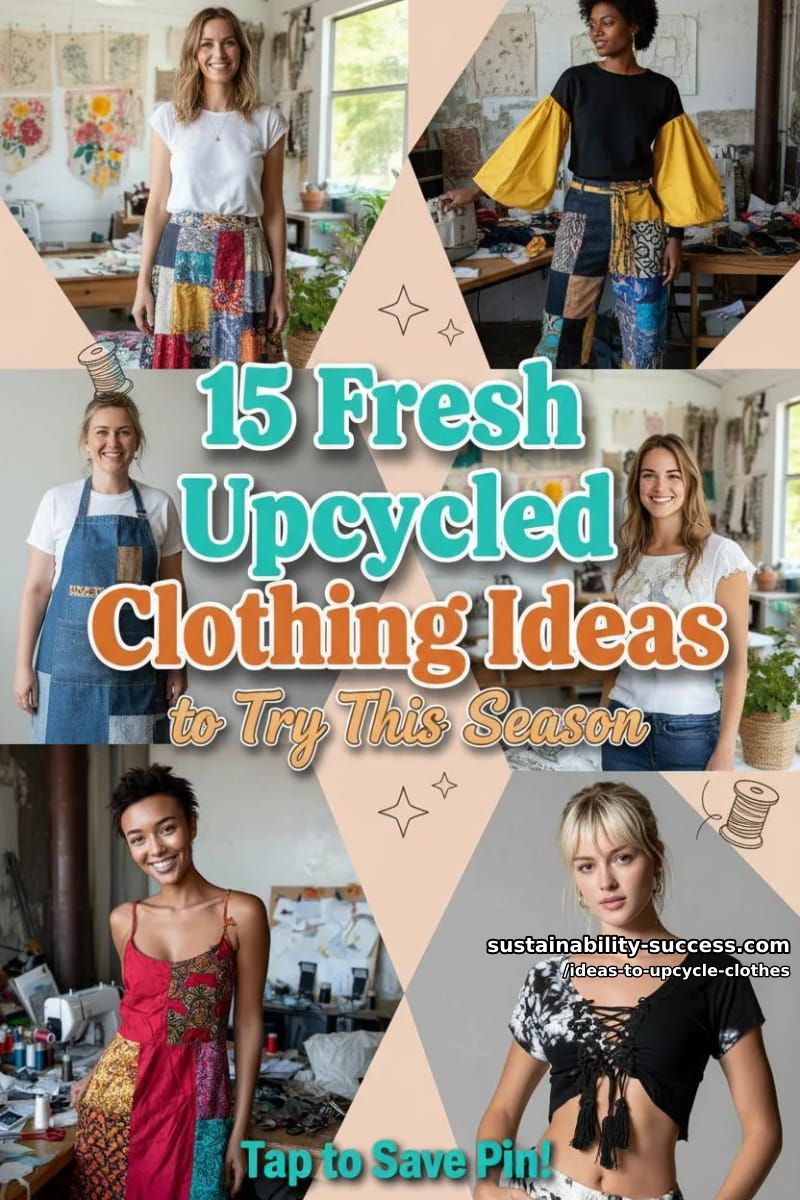 15 Fresh Upcycled Clothing Ideas to Try This Season 41 ideas to upcycle clothes - Collage 40