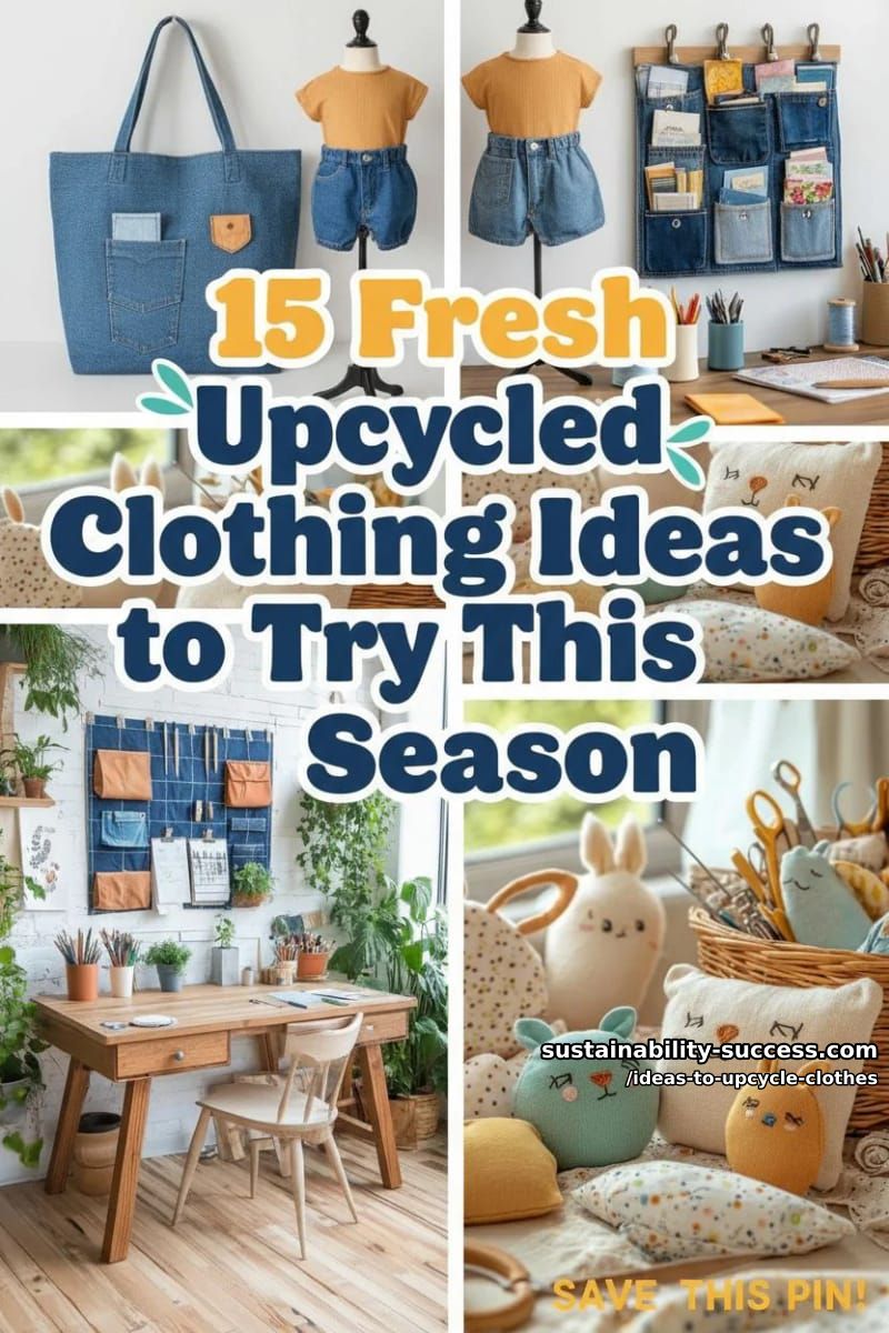 15 Fresh Upcycled Clothing Ideas to Try This Season 42 ideas to upcycle clothes - Collage 41