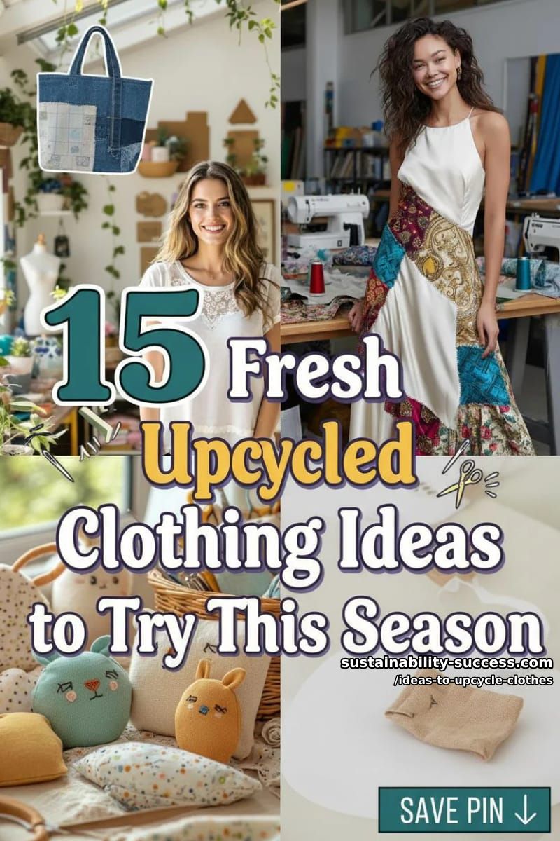 15 Fresh Upcycled Clothing Ideas to Try This Season 44 ideas to upcycle clothes - Collage 43