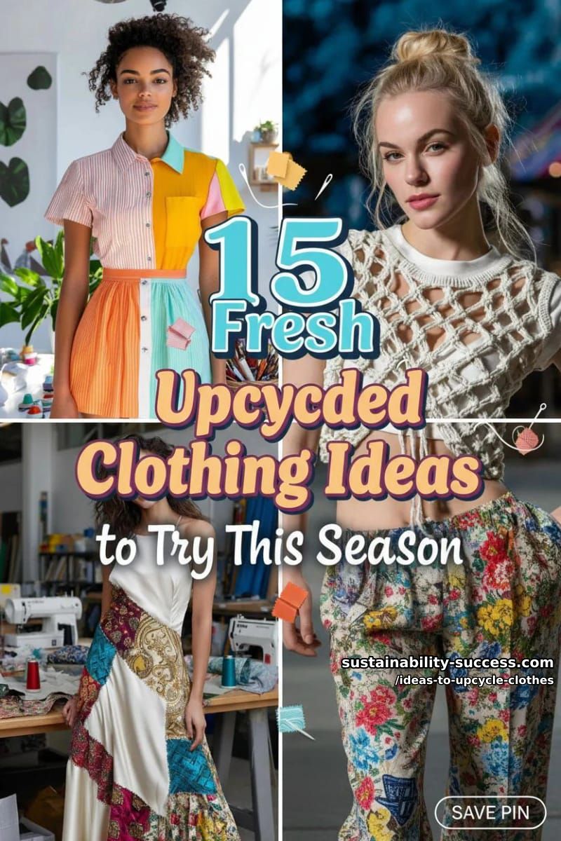 15 Fresh Upcycled Clothing Ideas to Try This Season 51 ideas to upcycle clothes - Collage 50