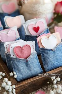 mini jean pocket love note holders for a secret valentine message 4
