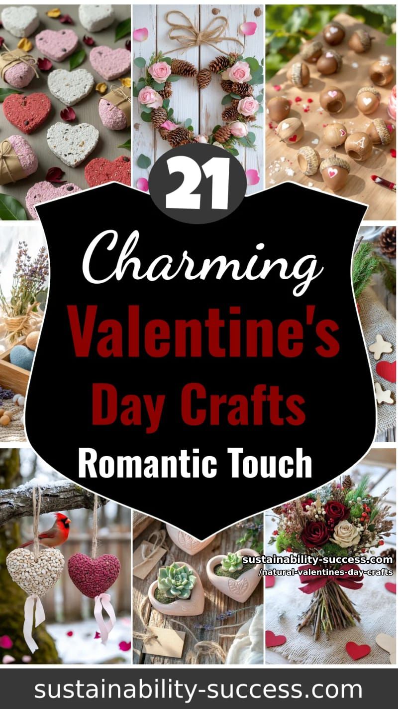 21 Natural Valentine's Day Crafts for a Romantic Touch 106 natural valentines day crafts - Collage 63