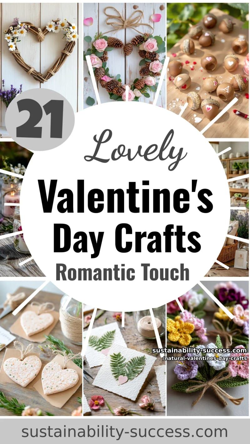 21 Natural Valentine's Day Crafts for a Romantic Touch 108 natural valentines day crafts - Collage 65