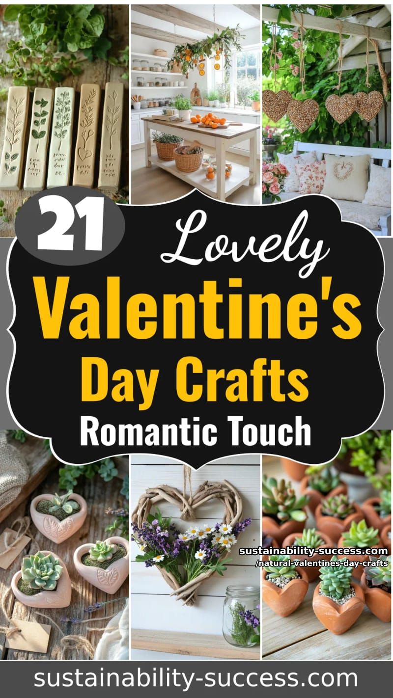 21 Natural Valentine's Day Crafts for a Romantic Touch 110 natural valentines day crafts - Collage 67