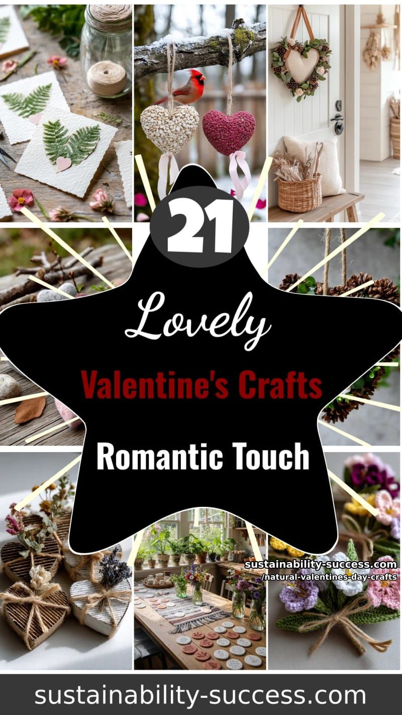 21 Natural Valentine's Day Crafts for a Romantic Touch 116 natural valentines day crafts - Collage 73