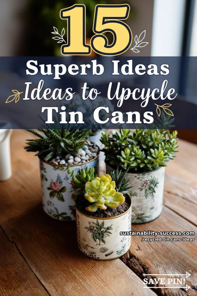 15 Superb Ideas to Upcycle Tin Cans 52 recycled tin cans ideas - Collage 51