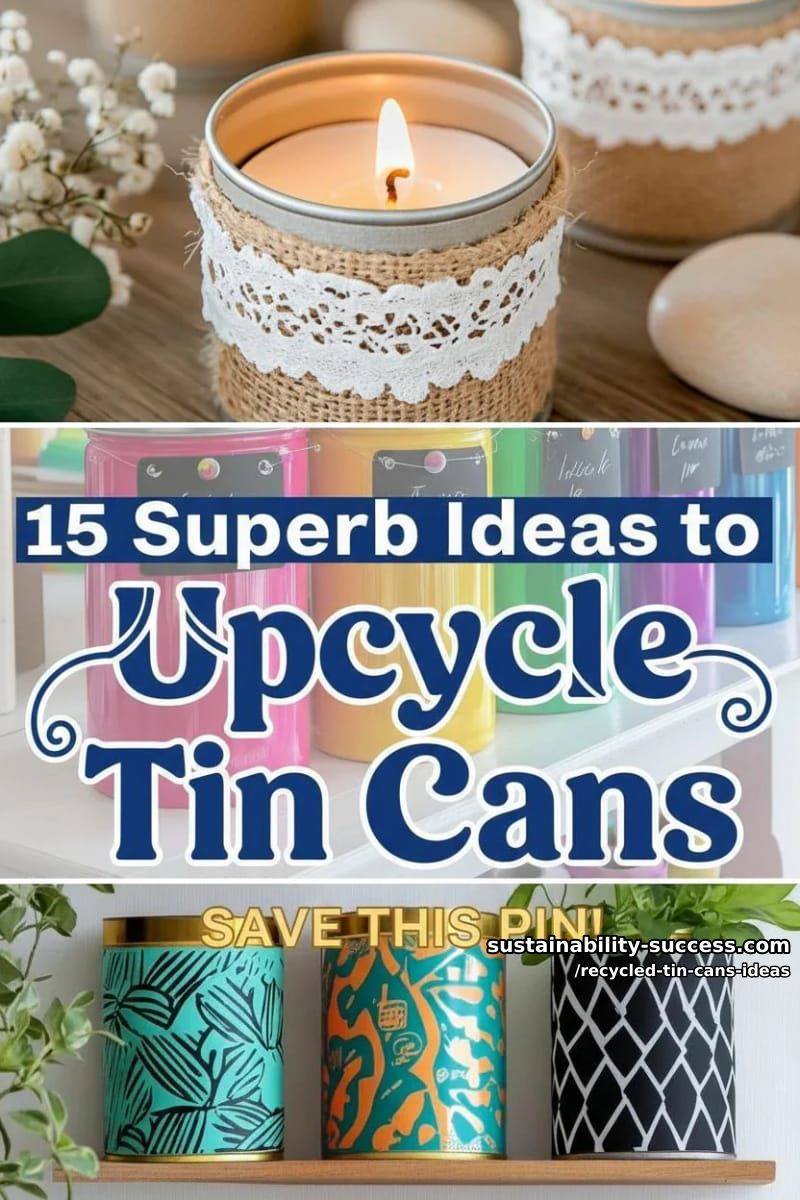 15 Superb Ideas to Upcycle Tin Cans 56 recycled tin cans ideas - Collage 55