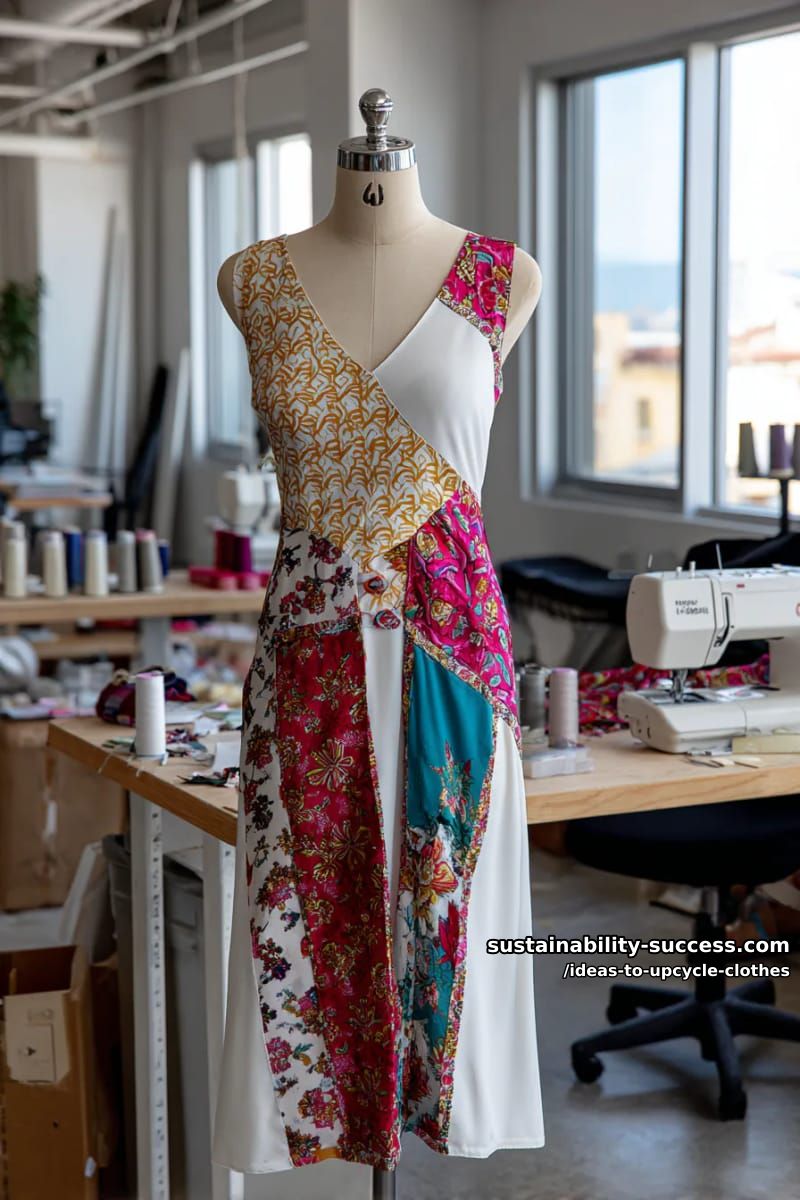 15 Fresh Upcycled Clothing Ideas to Try This Season 26 reimagine a slip dress by adding panels of patterned thrifted scarves. 1