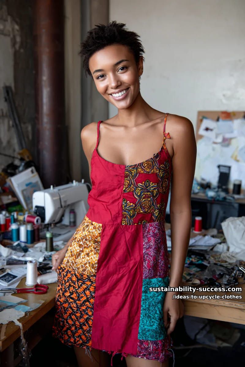 15 Fresh Upcycled Clothing Ideas to Try This Season 27 reimagine a slip dress by adding panels of patterned thrifted scarves. 1
