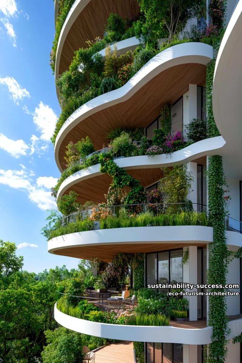 spiral skyscraper forests with vertical gardens and cascading waterfalls on glass façades 1