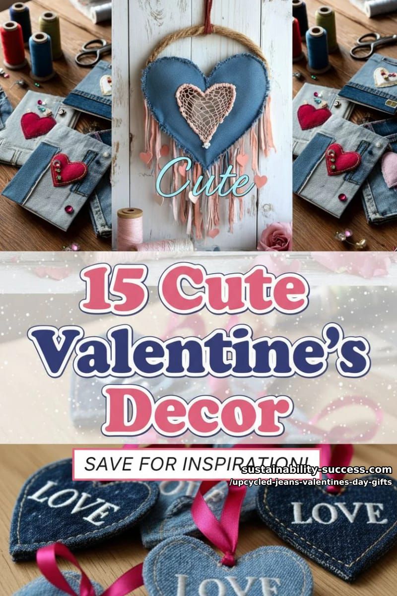 15 Thoughtful Valentine’s Day Gifts Made from Old Jeans 65 upcycled jeans valentines day gifts - Collage 35
