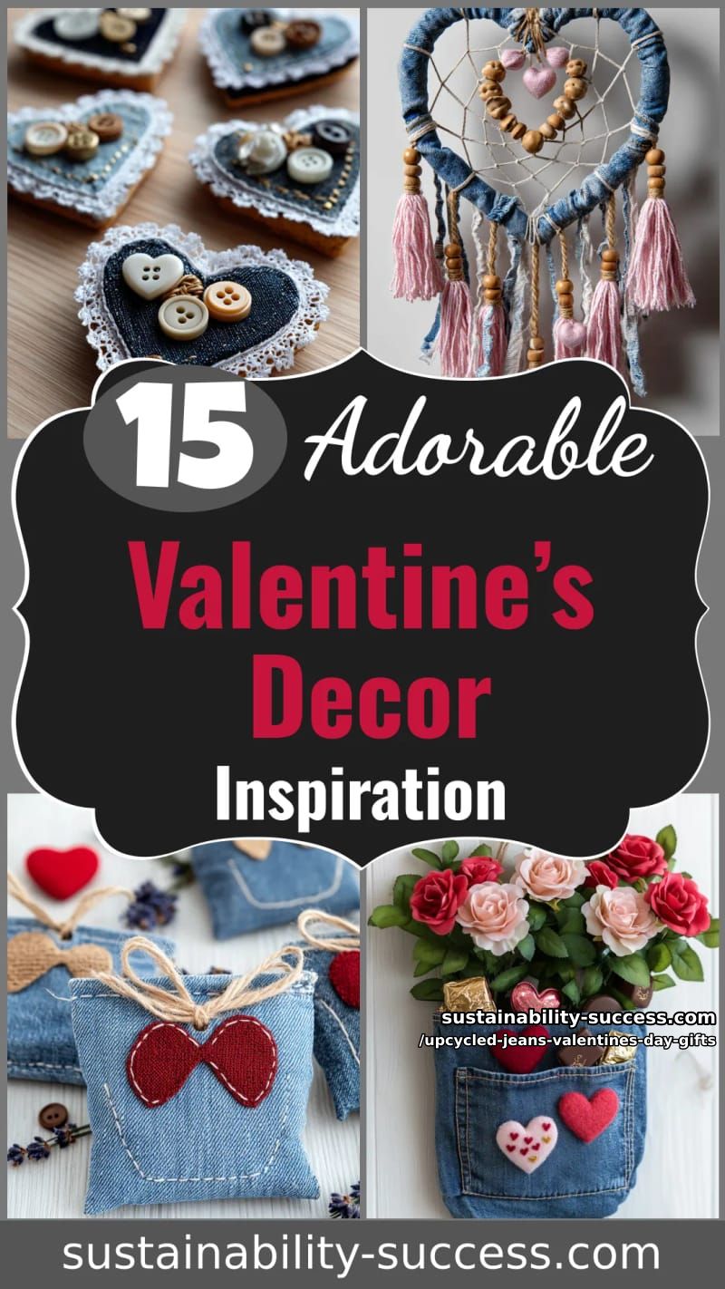 15 Thoughtful Valentine’s Day Gifts Made from Old Jeans 70 upcycled jeans valentines day gifts - Collage 40