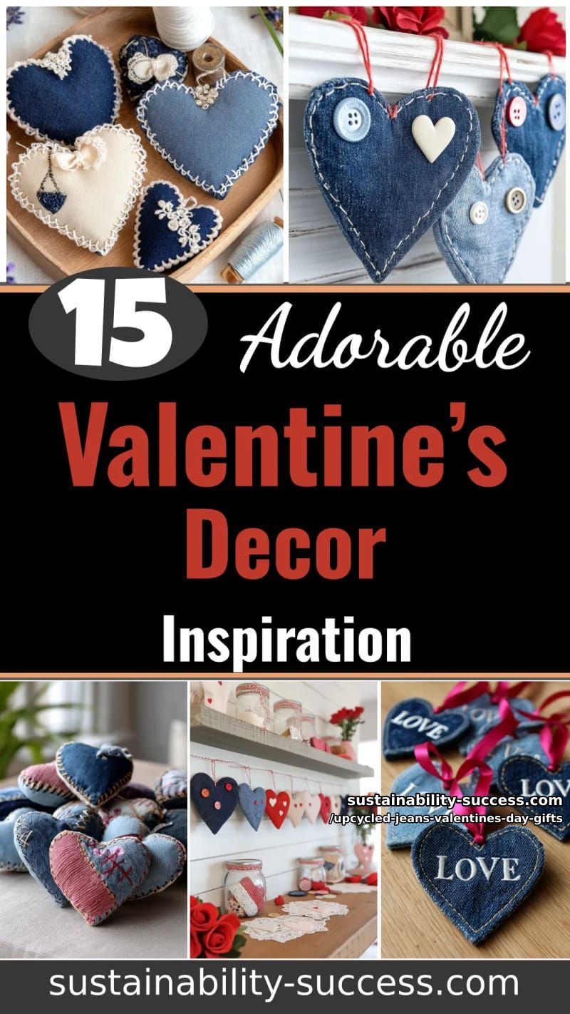 15 Thoughtful Valentine’s Day Gifts Made from Old Jeans 73 upcycled jeans valentines day gifts - Collage 43