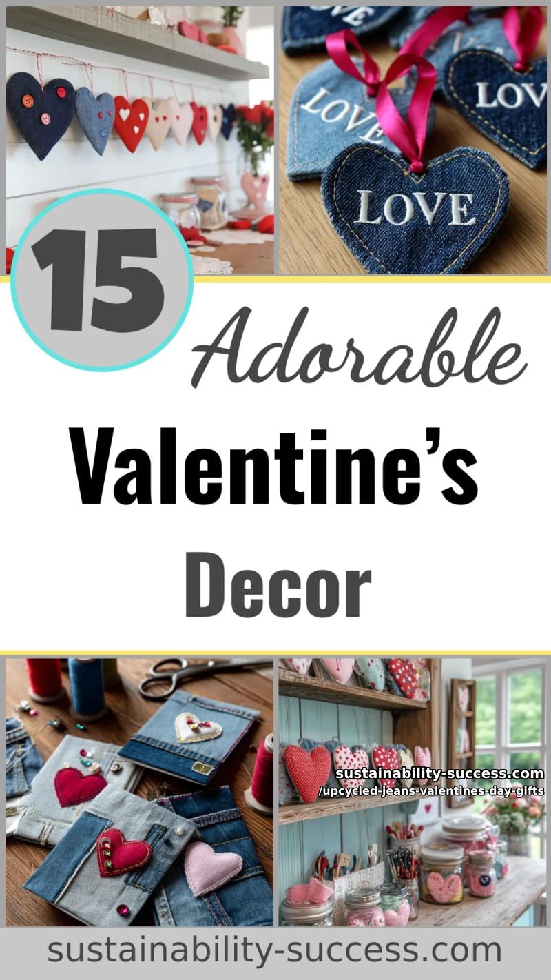 15 Thoughtful Valentine’s Day Gifts Made from Old Jeans 77 upcycled jeans valentines day gifts - Collage 47