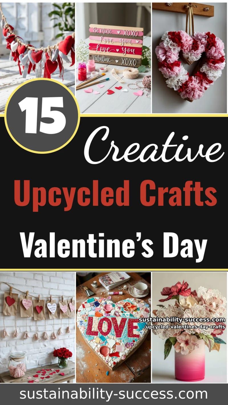 15 Creative Upcycled Valentine’s Day Crafts 89 upcycled valentines day crafts - Collage 54