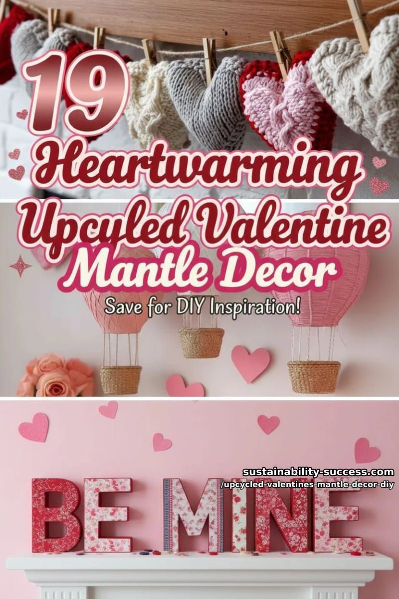 19 Heartwarming Upcycled Valentine Mantle Decor Ideas 91 upcycled valentines mantle decor diy - Collage 48