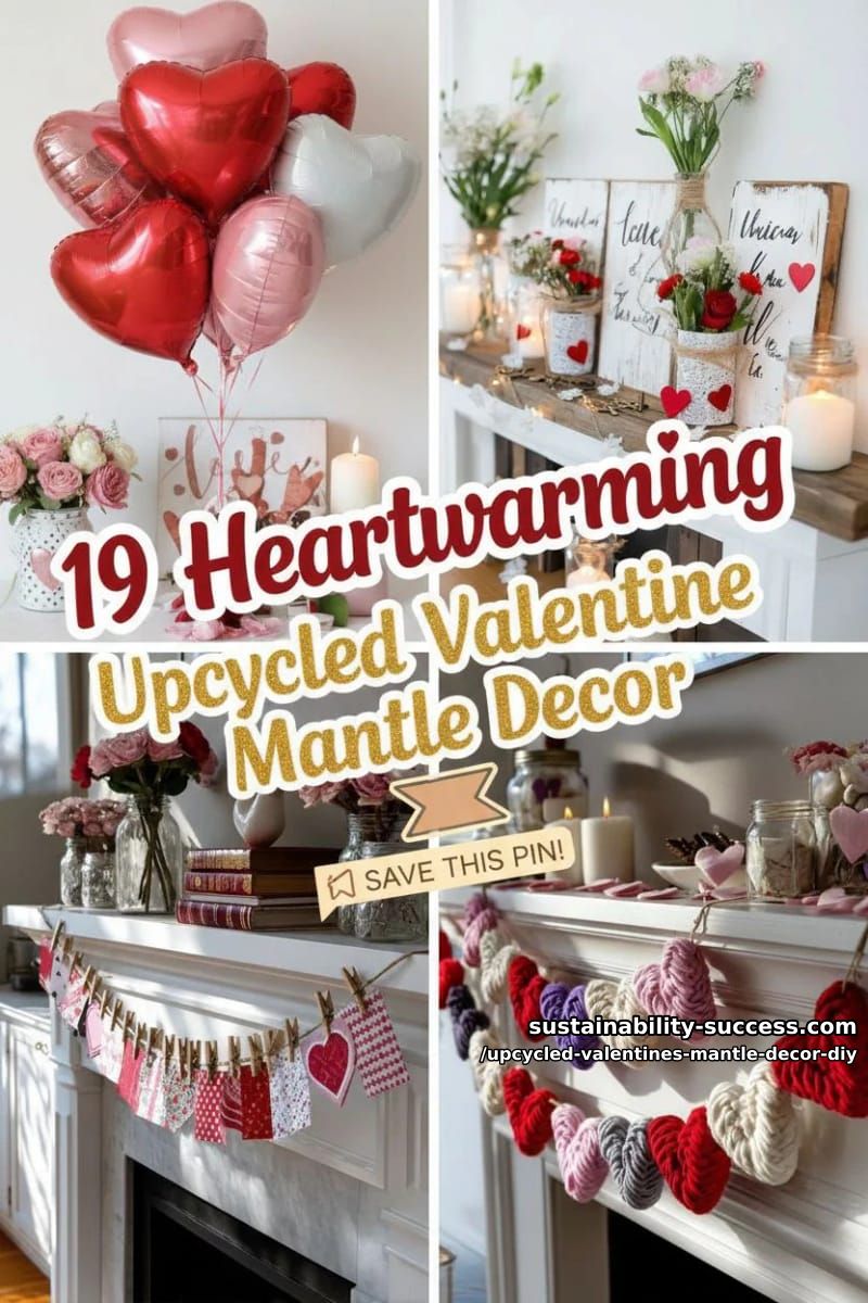 19 Heartwarming Upcycled Valentine Mantle Decor Ideas 94 upcycled valentines mantle decor diy - Collage 51