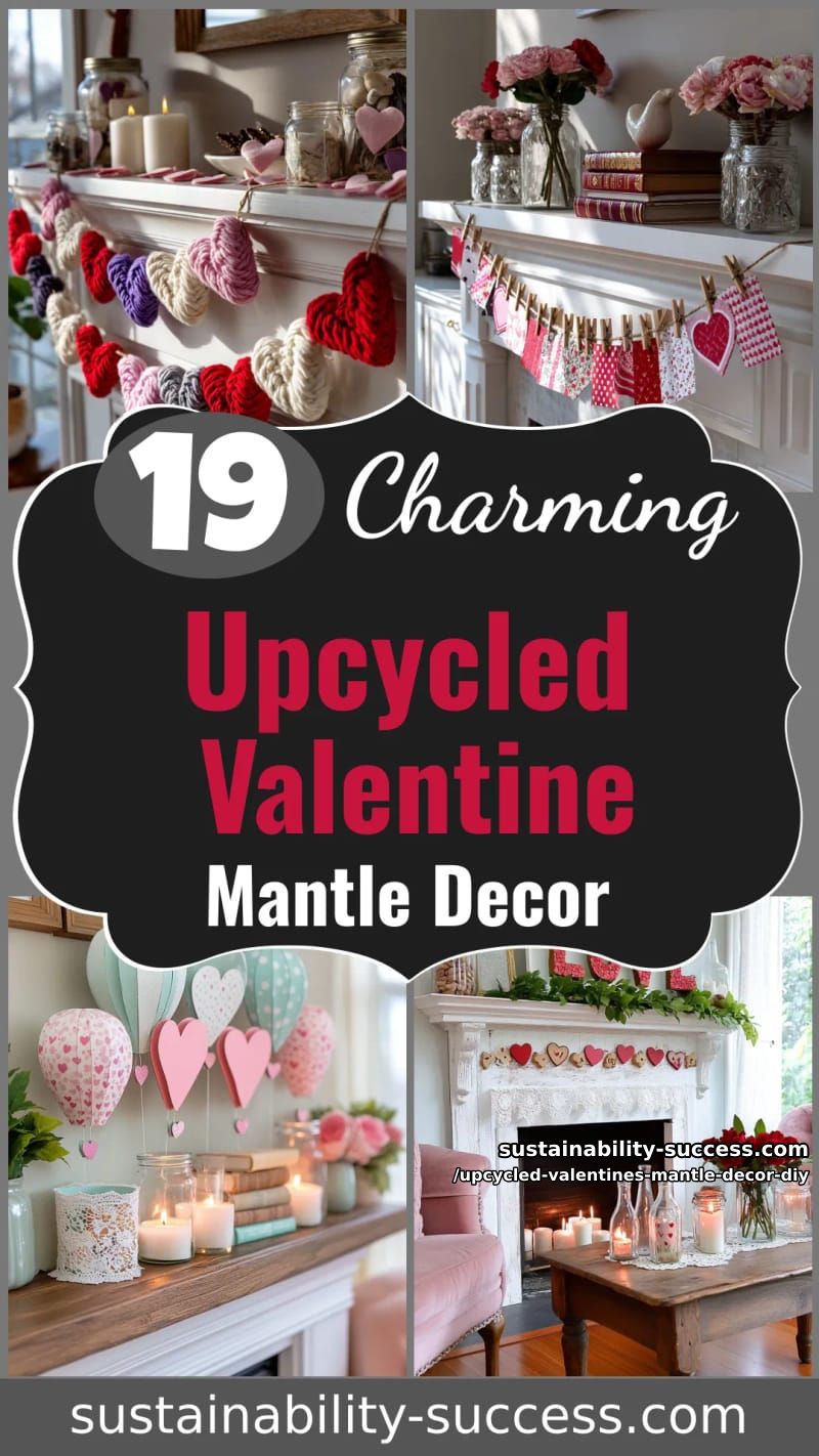 19 Heartwarming Upcycled Valentine Mantle Decor Ideas 99 upcycled valentines mantle decor diy - Collage 56