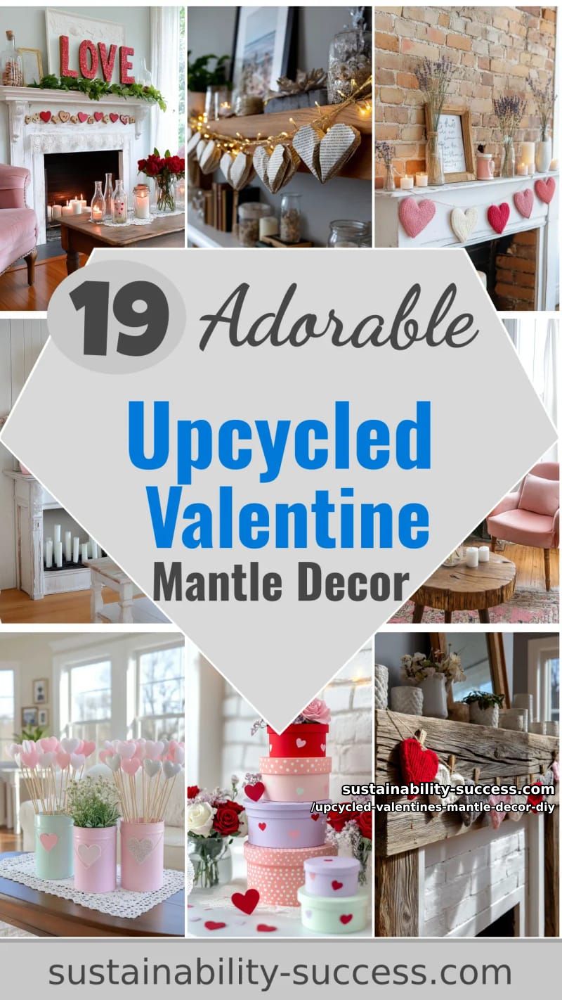 19 Heartwarming Upcycled Valentine Mantle Decor Ideas 100 upcycled valentines mantle decor diy - Collage 57