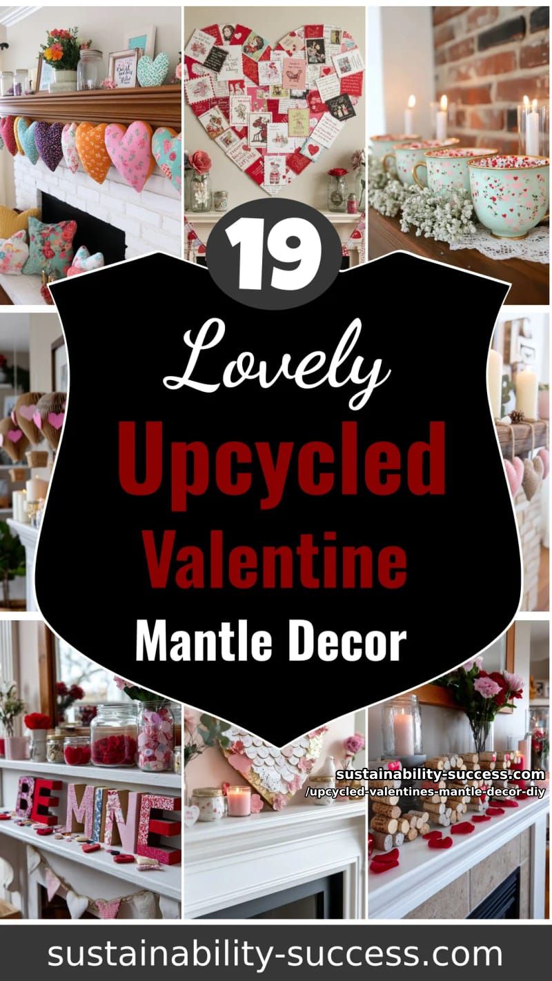 19 Heartwarming Upcycled Valentine Mantle Decor Ideas 103 upcycled valentines mantle decor diy - Collage 60