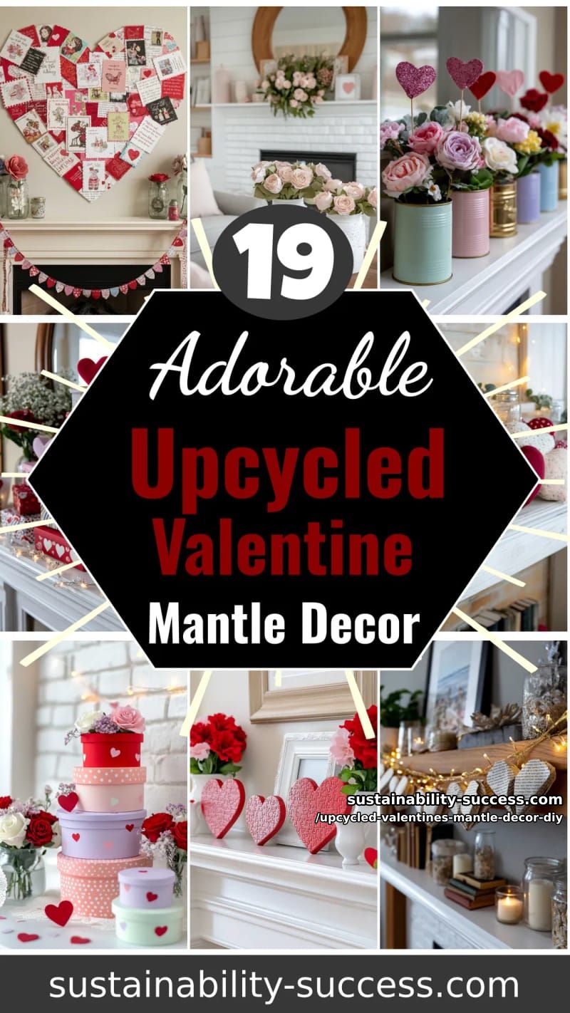 19 Heartwarming Upcycled Valentine Mantle Decor Ideas 104 upcycled valentines mantle decor diy - Collage 61