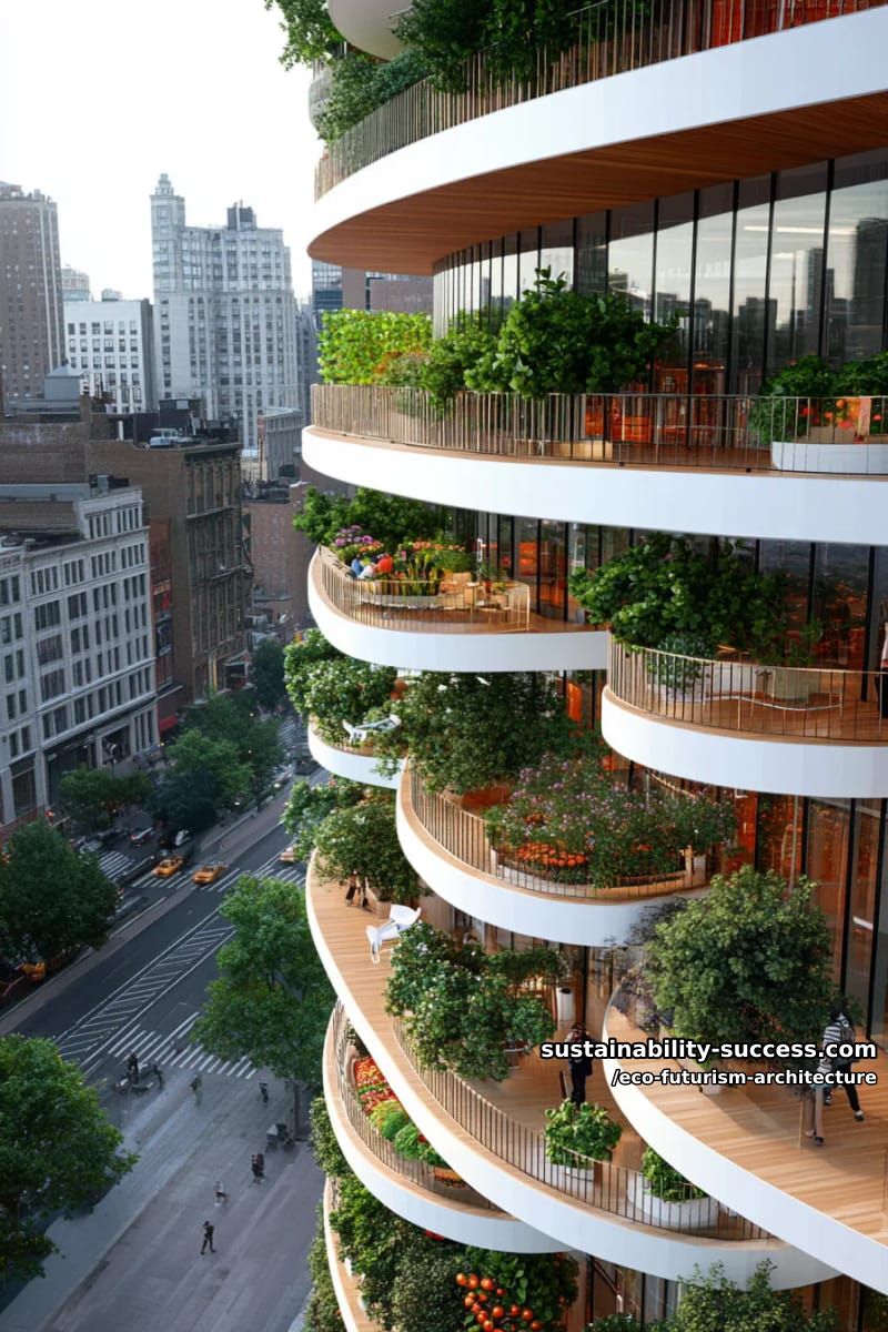 urban farms spiraling up inside translucent towers with drone-pollinated orchards 1