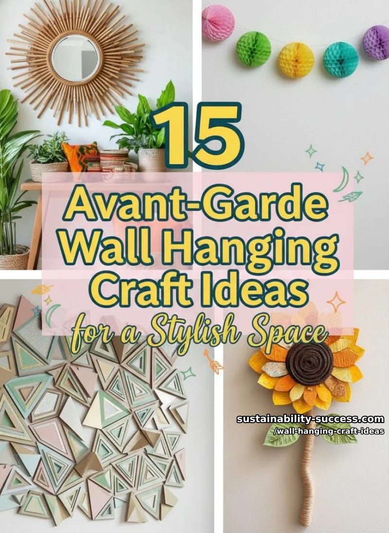 15 Avant-Garde Wall Hanging Craft Ideas for a Stylish Space 51 wall hanging craft ideas - Collage 50