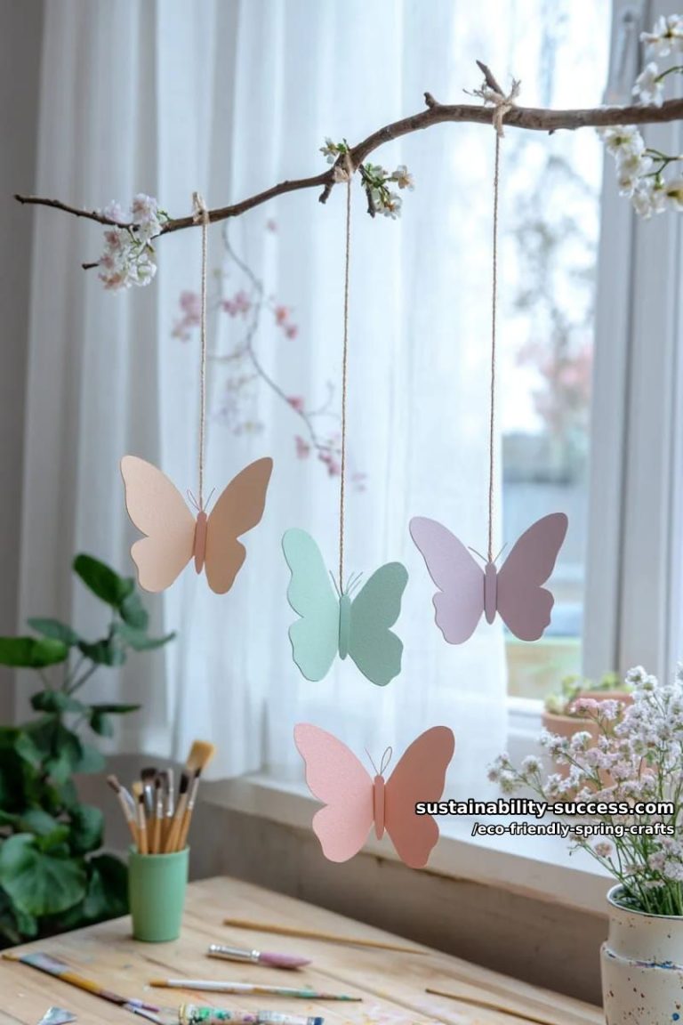 Spring Paper Mobile 21 Stylish Spring Crafts with an Eco Friendly Twist