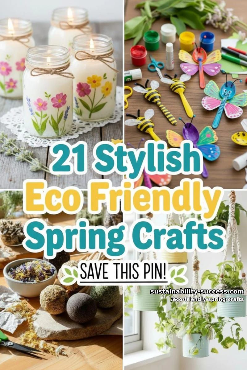 21 Stylish Spring Crafts with an Eco Friendly Twist 50 craft your own eco-friendly spring decor! 49