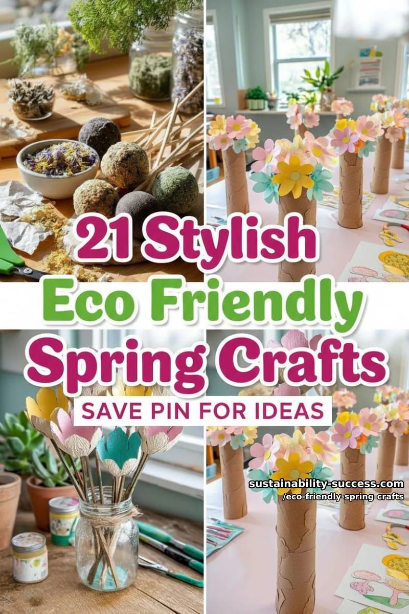 21 Stylish Spring Crafts with an Eco Friendly Twist 53 craft your own eco-friendly spring decor! 52