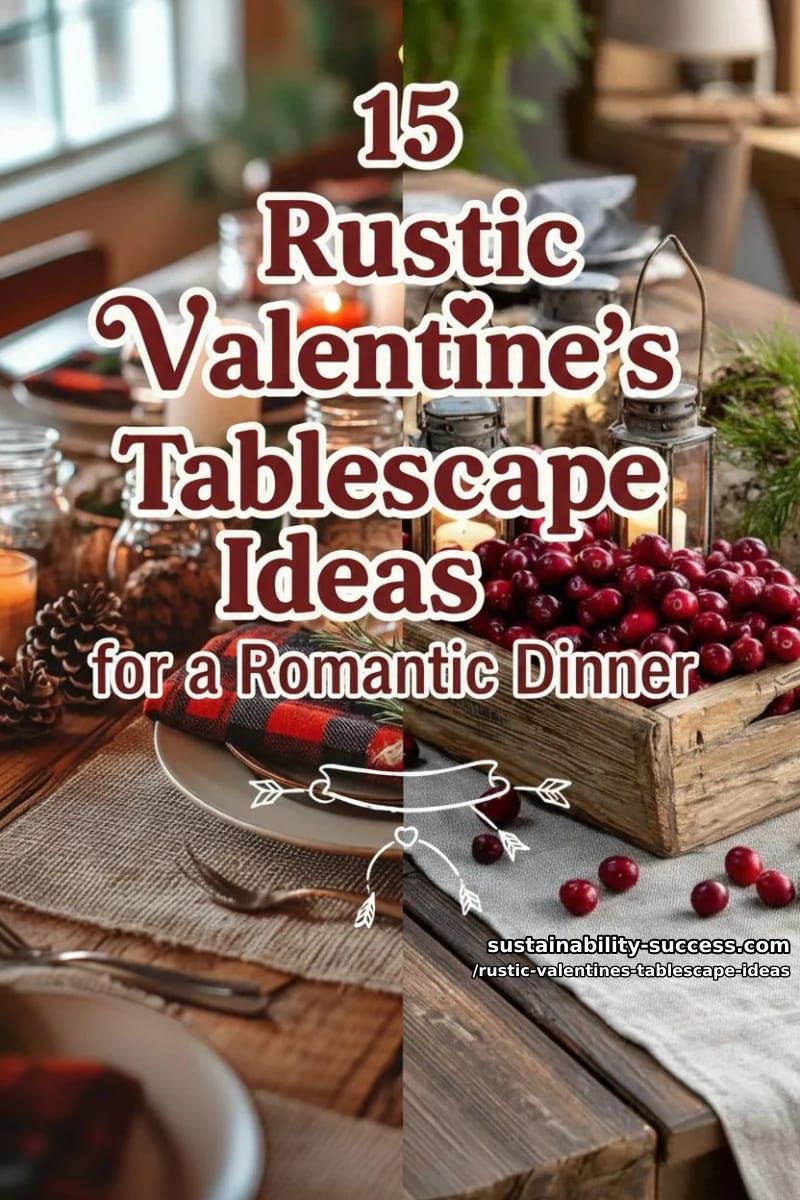 15 Rustic Valentine's Tablescape Ideas for a Romantic Dinner 40 rustic valentines tablescape ideas - Collage 39