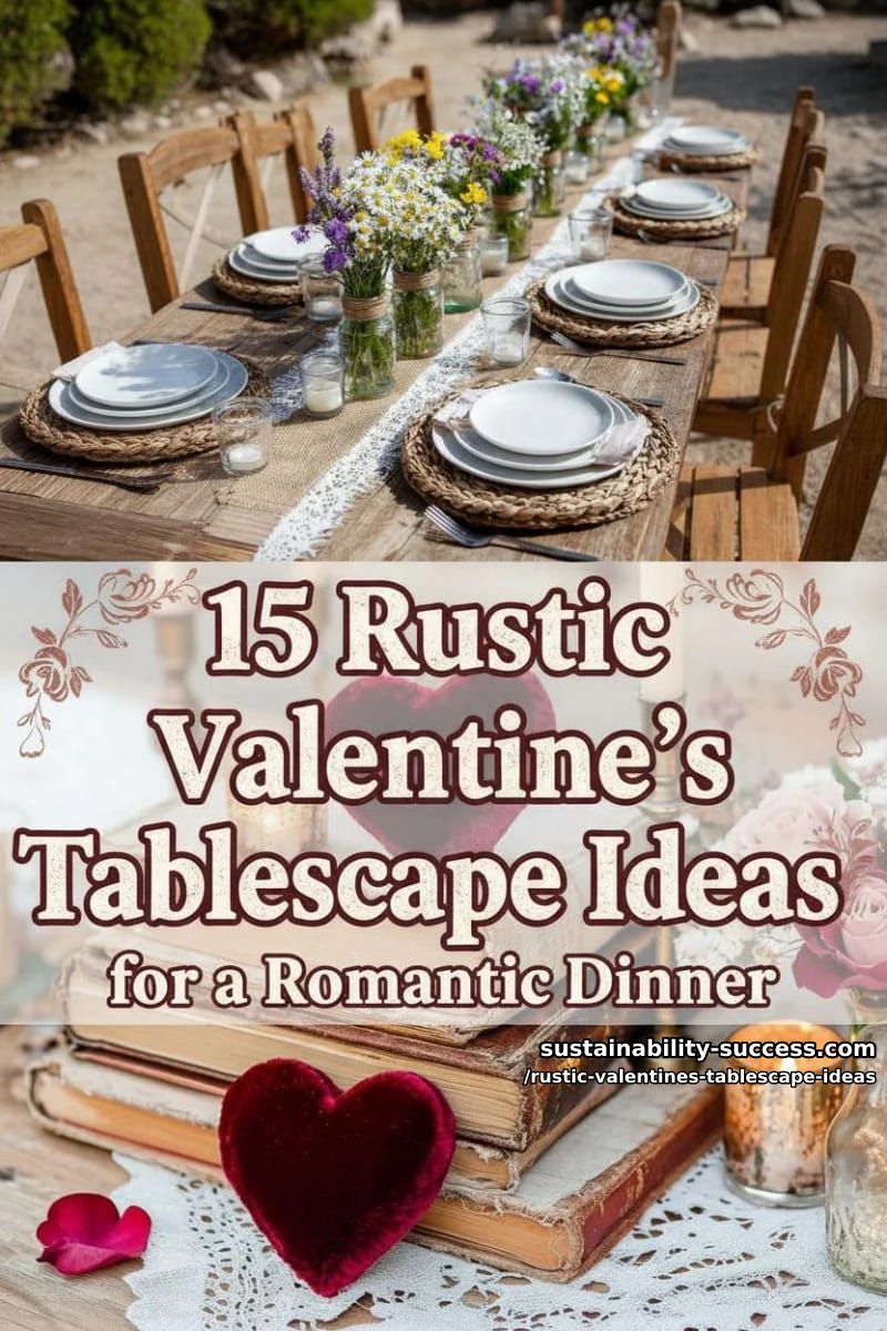 15 Rustic Valentine's Tablescape Ideas for a Romantic Dinner 41 rustic valentines tablescape ideas - Collage 40