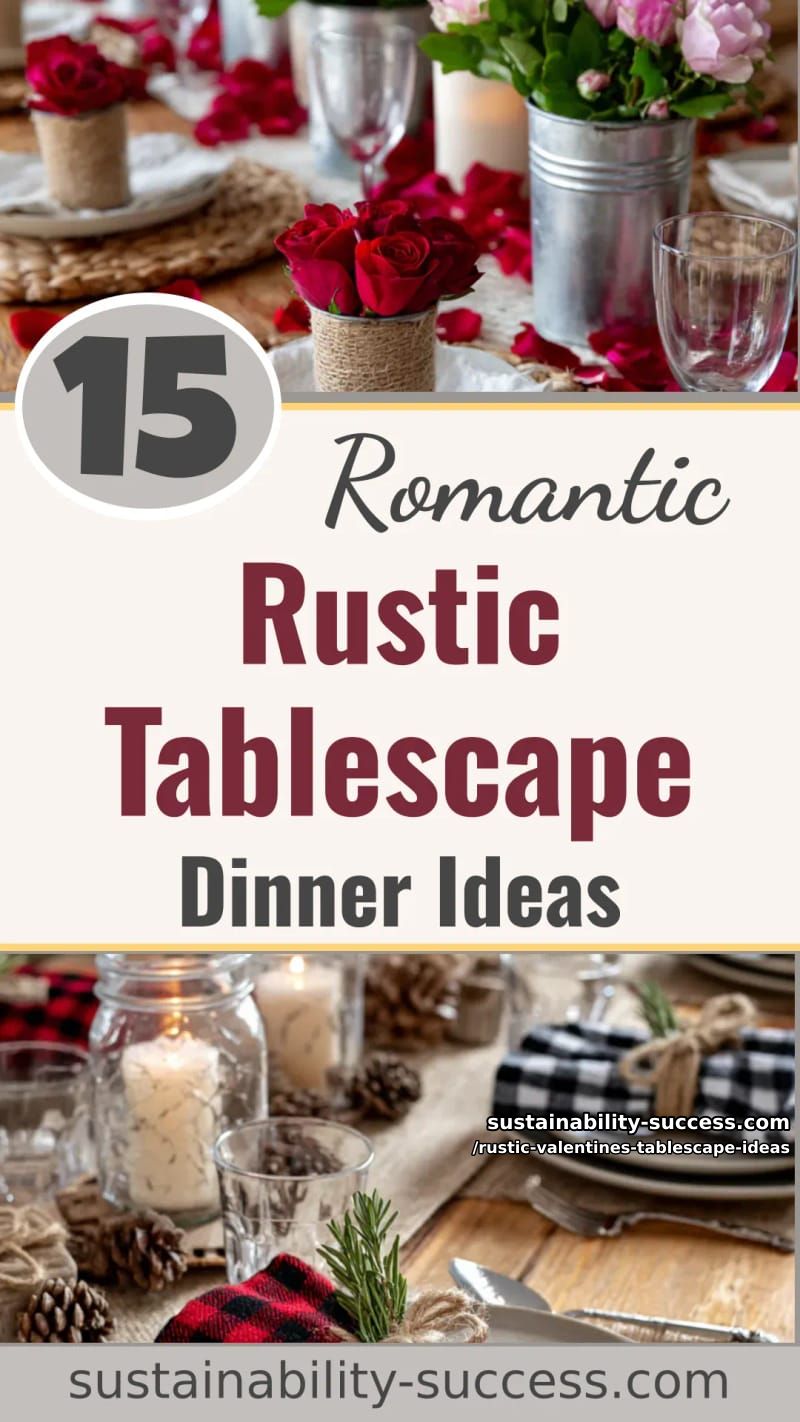 15 Rustic Valentine's Tablescape Ideas for a Romantic Dinner 44 rustic valentines tablescape ideas - Collage 43