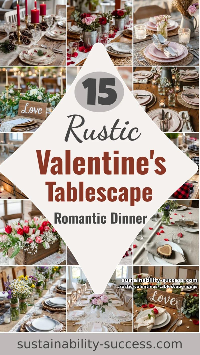 15 Rustic Valentine's Tablescape Ideas for a Romantic Dinner 46 rustic valentines tablescape ideas - Collage 45