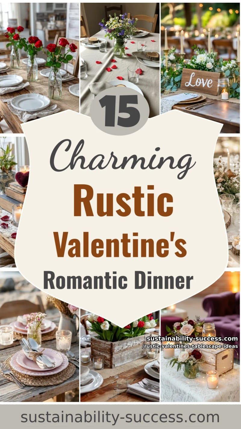 15 Rustic Valentine's Tablescape Ideas for a Romantic Dinner 47 rustic valentines tablescape ideas - Collage 46