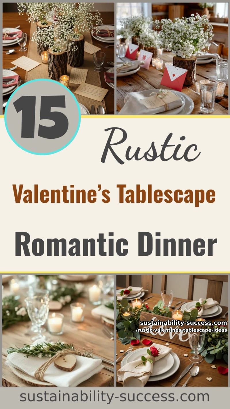 15 Rustic Valentine's Tablescape Ideas for a Romantic Dinner 51 rustic valentines tablescape ideas - Collage 50