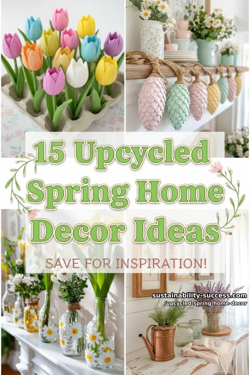 15 Upcycled Spring Home Decor for a Refreshing Look 44 upcycled spring home decor - Collage 43