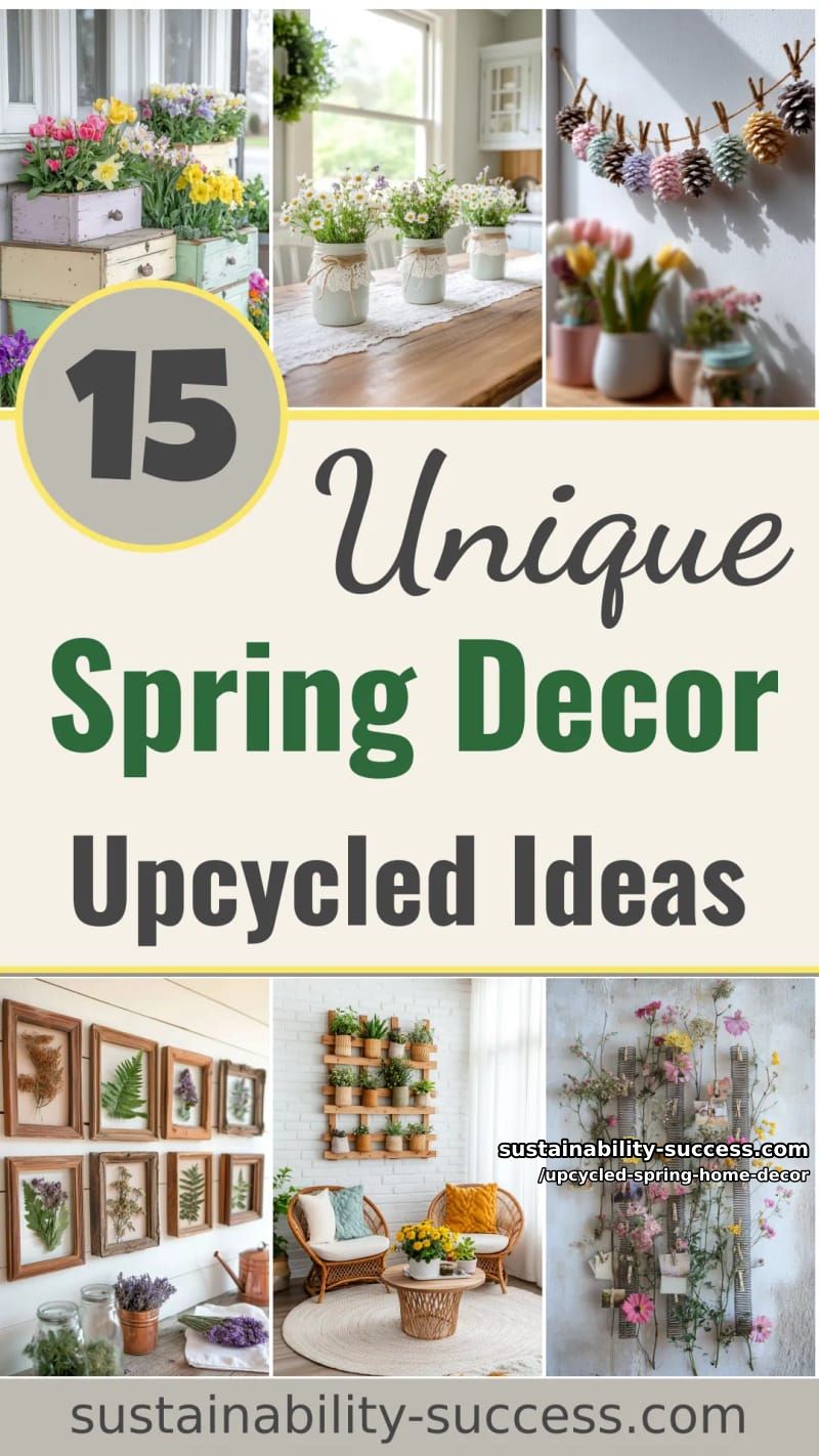 15 Upcycled Spring Home Decor for a Refreshing Look 47 upcycled spring home decor - Collage 46