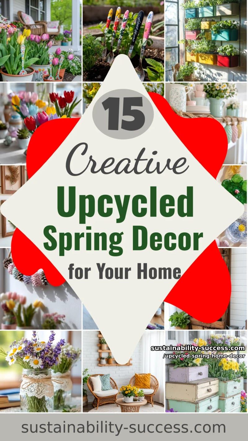 15 Upcycled Spring Home Decor for a Refreshing Look 50 upcycled spring home decor - Collage 49