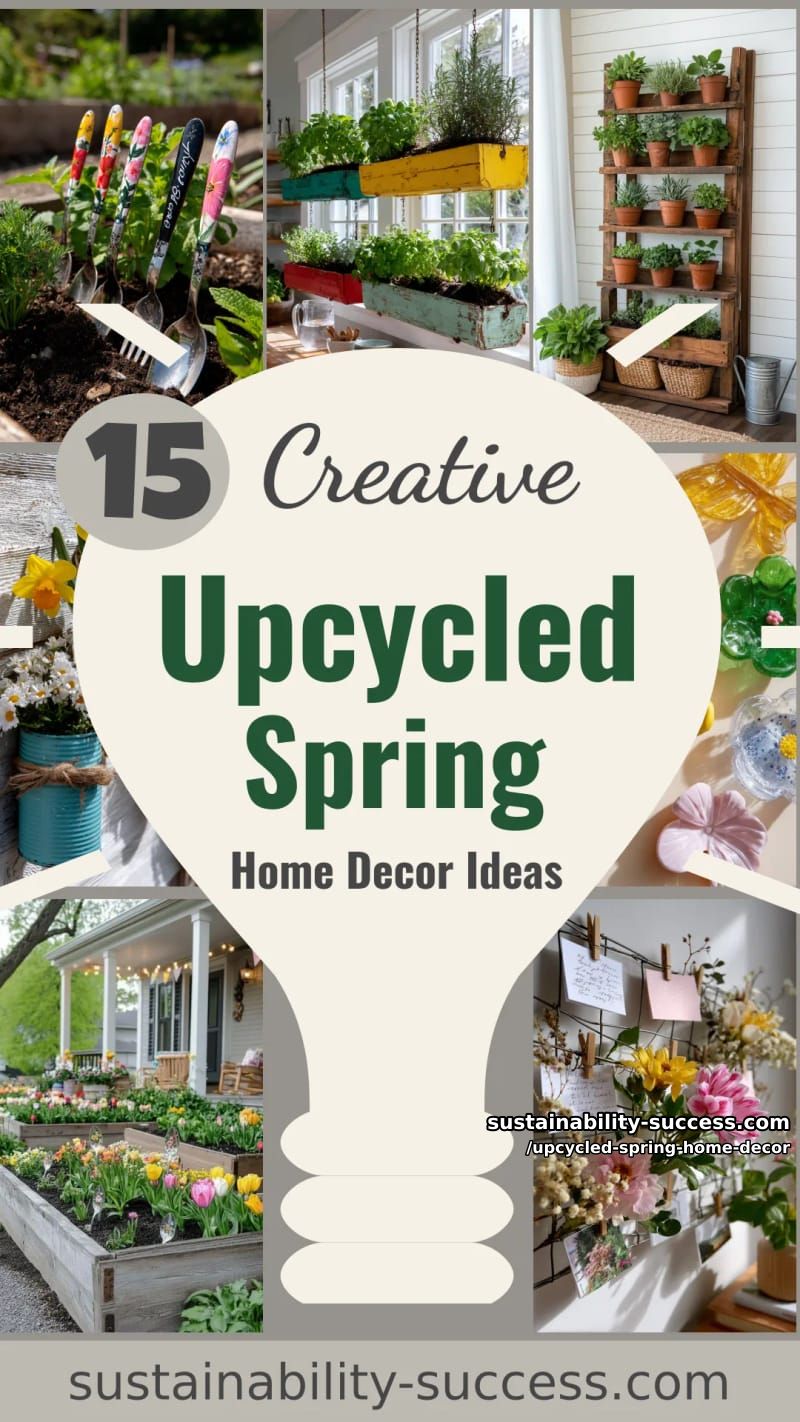 15 Upcycled Spring Home Decor for a Refreshing Look 51 upcycled spring home decor - Collage 50