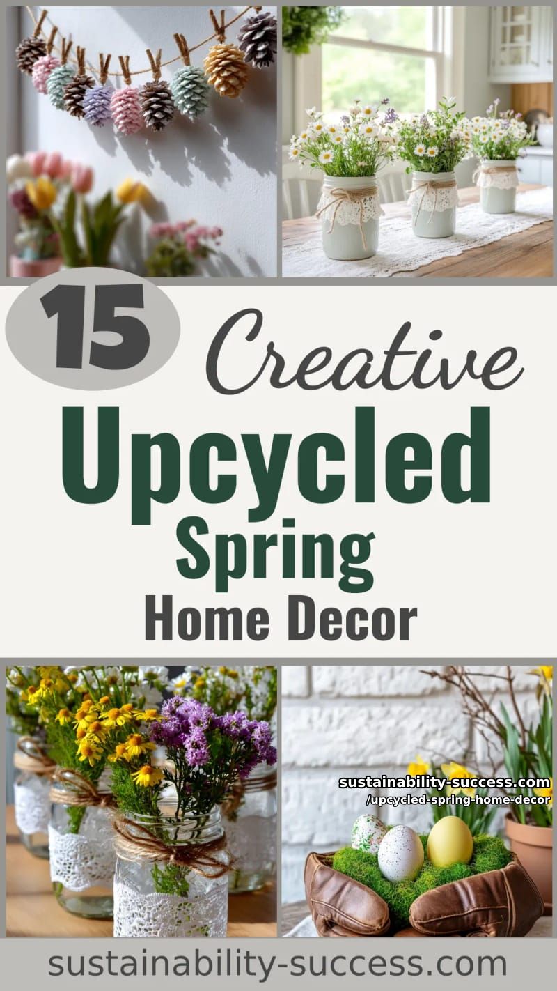 15 Upcycled Spring Home Decor for a Refreshing Look 54 upcycled spring home decor - Collage 53