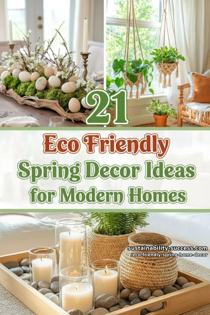 21 Eco Friendly Spring Decor Ideas for Modern Homes 60 eco friendly spring home decor - Collage 59