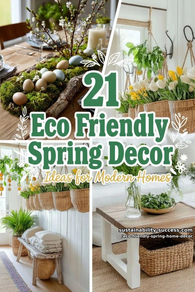 21 Eco Friendly Spring Decor Ideas for Modern Homes 64 eco friendly spring home decor - Collage 63