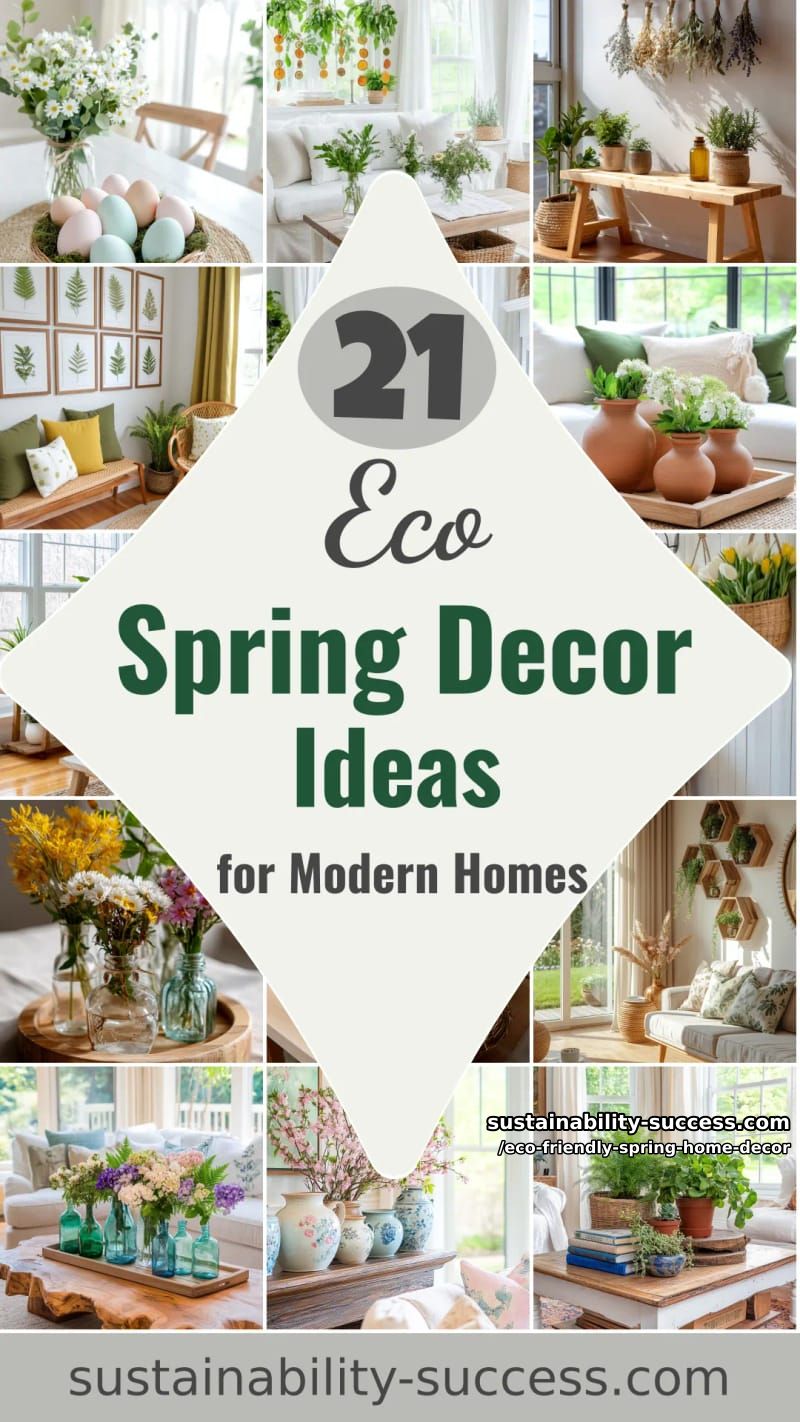 21 Eco Friendly Spring Decor Ideas for Modern Homes 68 eco friendly spring home decor - Collage 67