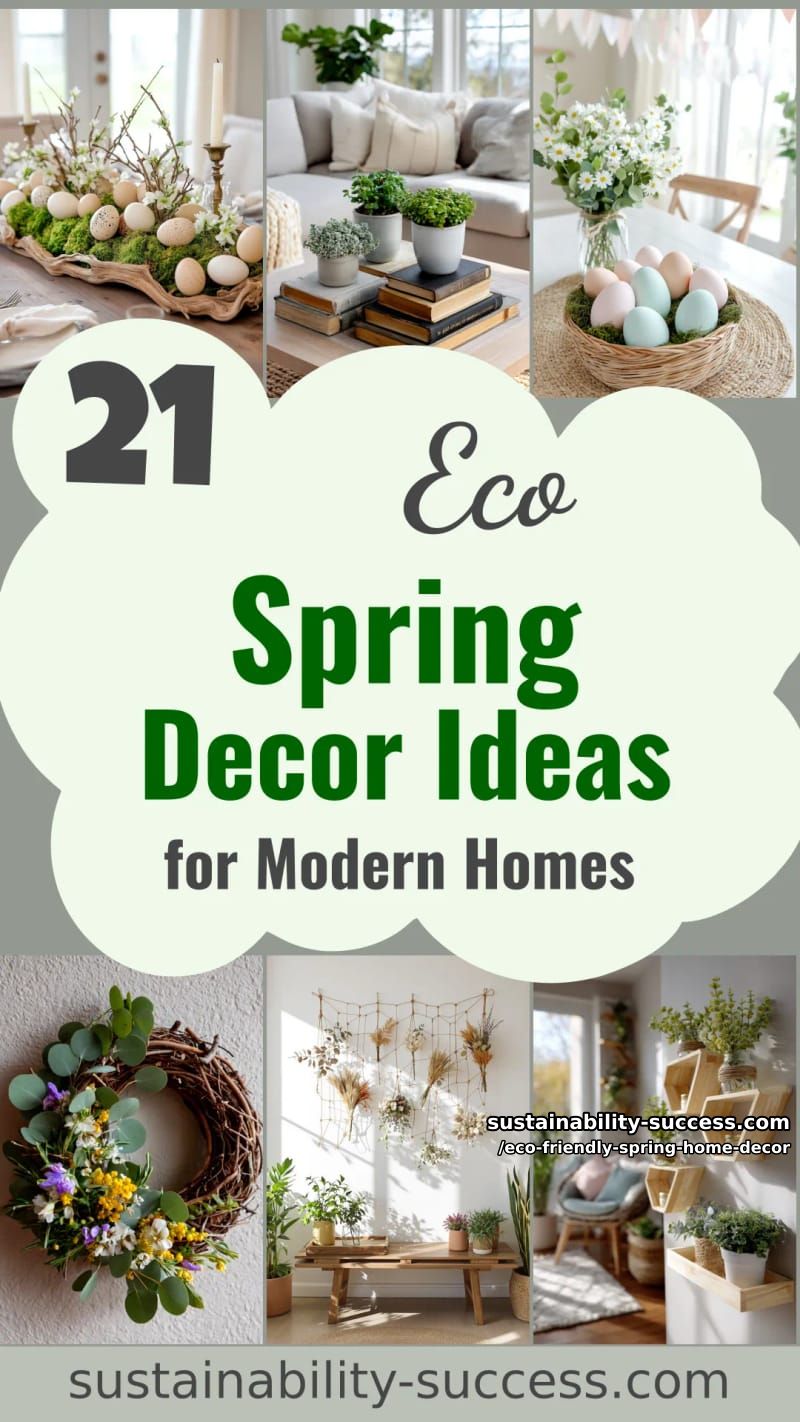 21 Eco Friendly Spring Decor Ideas for Modern Homes 69 eco friendly spring home decor - Collage 68