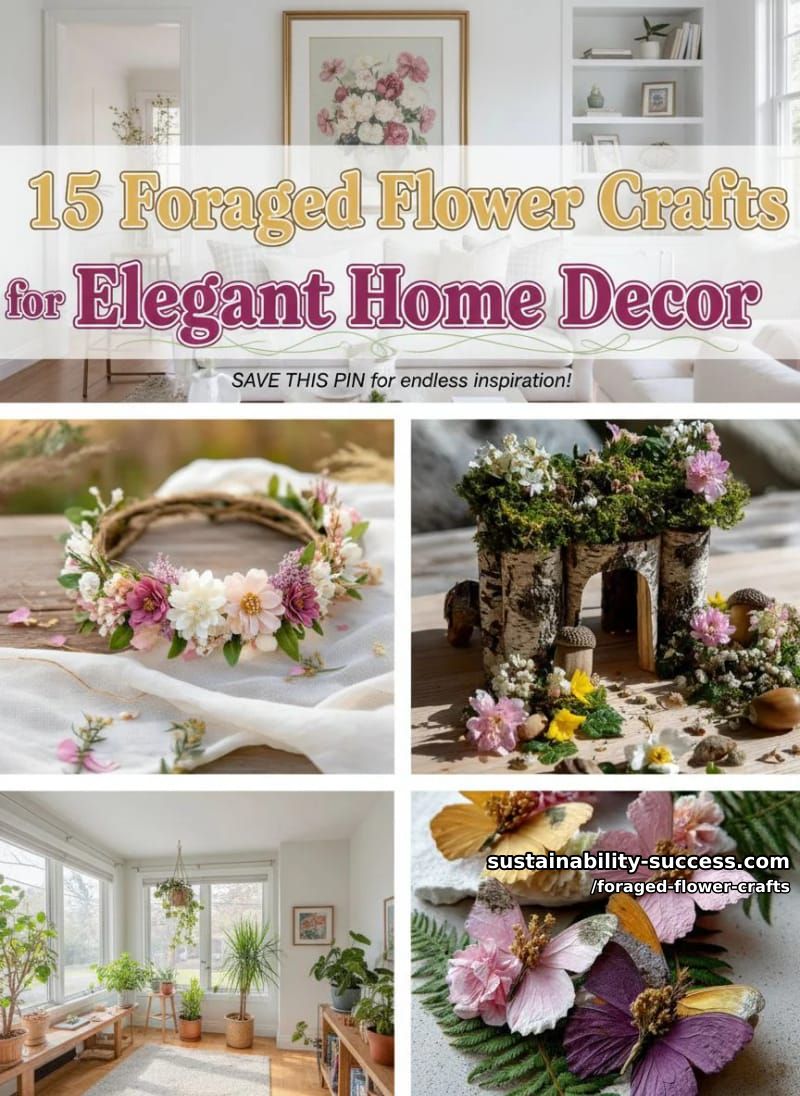 15 Foraged Flower Crafts for Elegant Spring Home Decor 42 foraged flower crafts - Collage 41