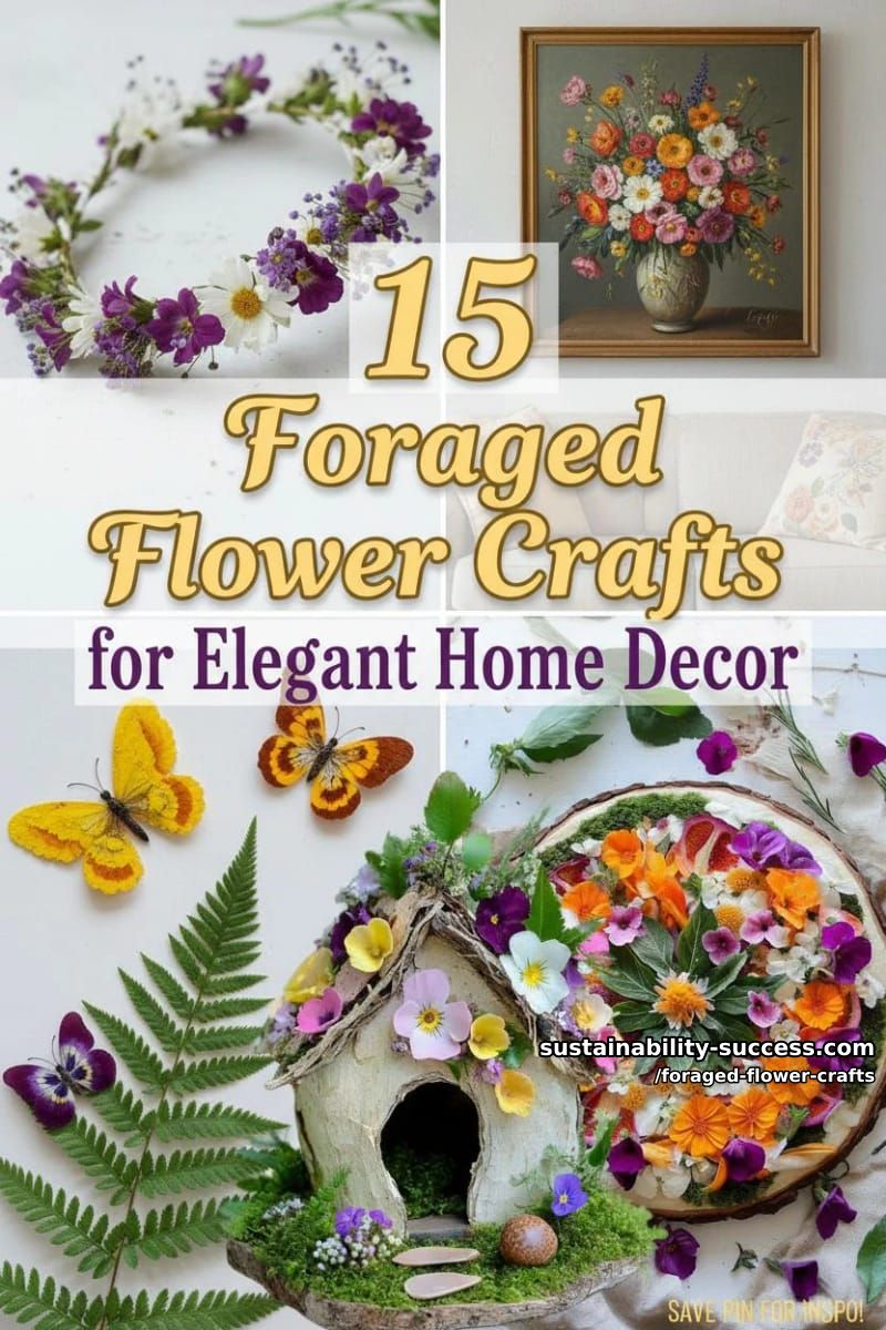15 Foraged Flower Crafts for Elegant Spring Home Decor 43 foraged flower crafts - Collage 42