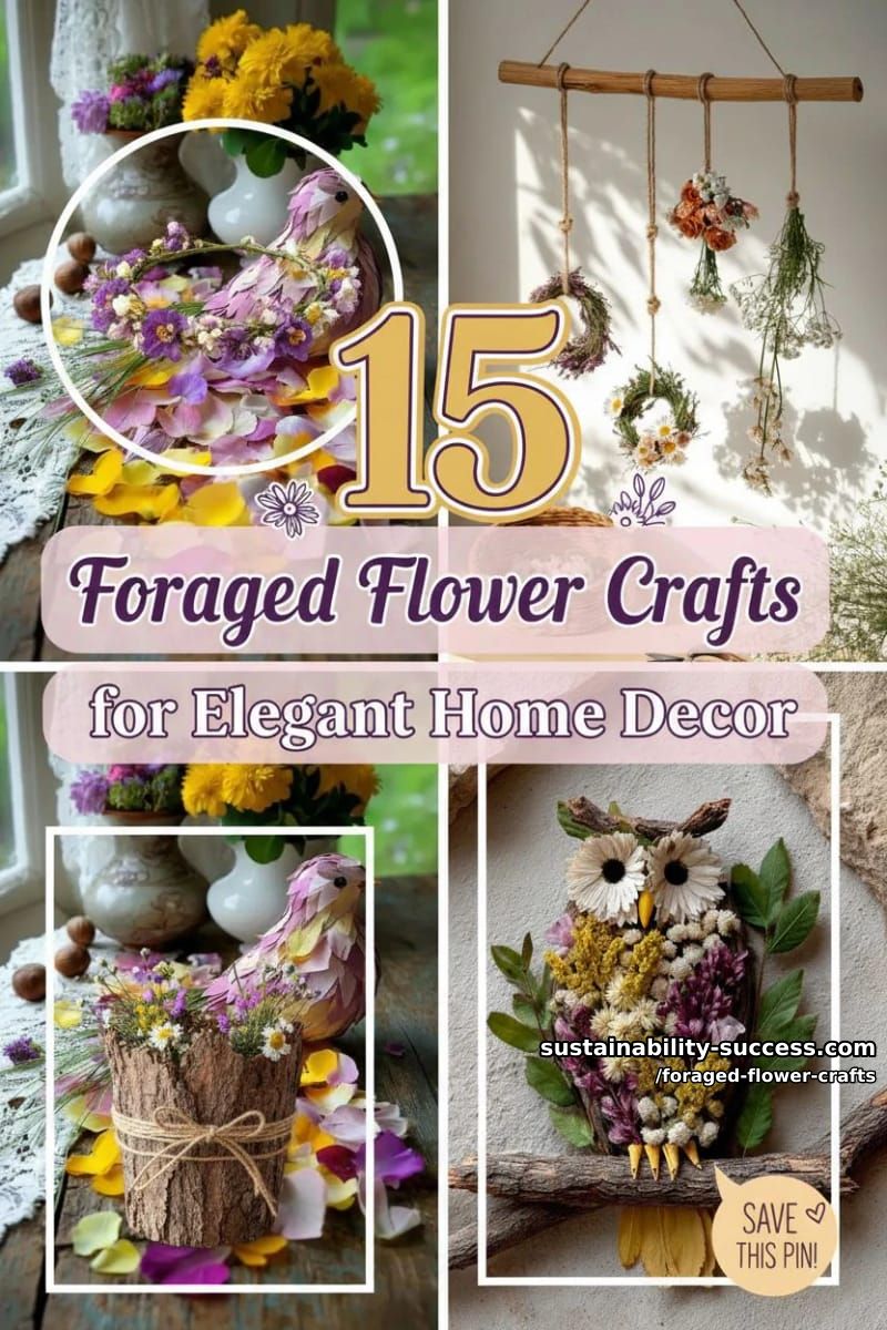 15 Foraged Flower Crafts for Elegant Spring Home Decor 44 foraged flower crafts - Collage 43