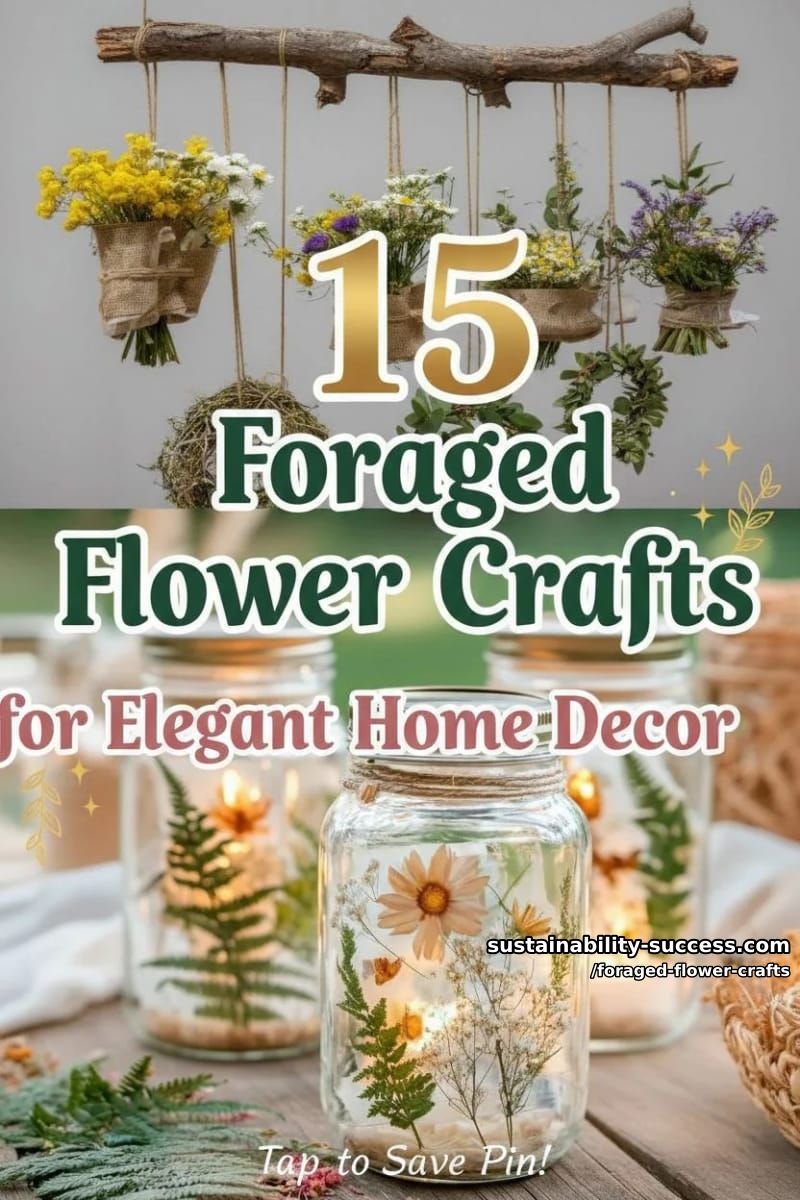 15 Foraged Flower Crafts for Elegant Spring Home Decor 45 foraged flower crafts - Collage 44